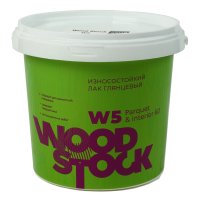 Лак водный для паркета и интерьера Woodstock W5 Глянцевый